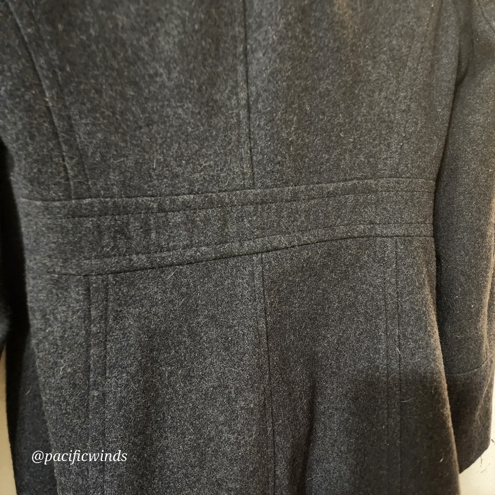 MICHAEL KORS NAVY BLUE WOOL PEA COAT LIKE NEW! SMALL - Picture 11 of 15